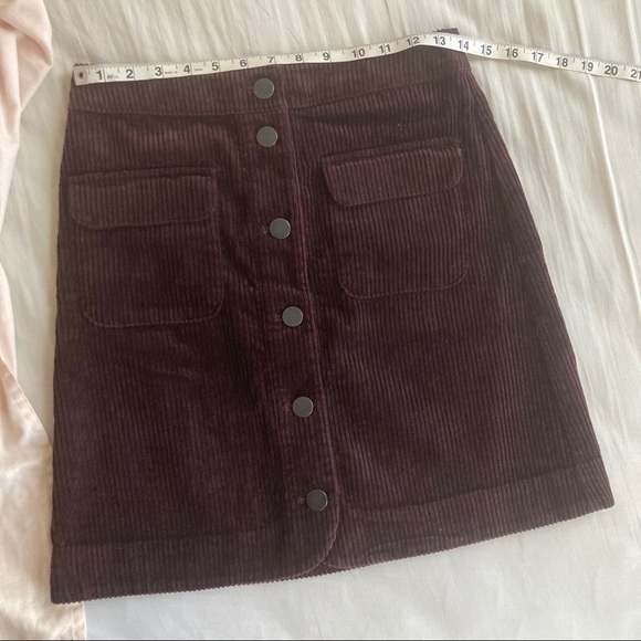 LOFT Corduroy button down skirt- NWT never worn! - Picture 9 of 9